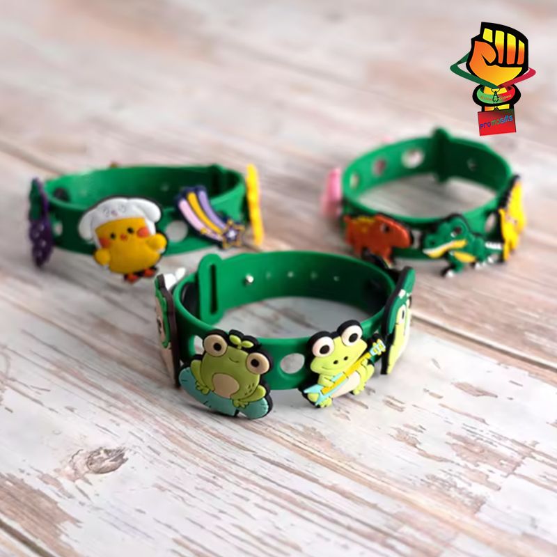Factory Price 18/21/23cm Rainbow Color Soft PVC Bands with Holes Fit Clog Charm Silicone Wristband Bracelets