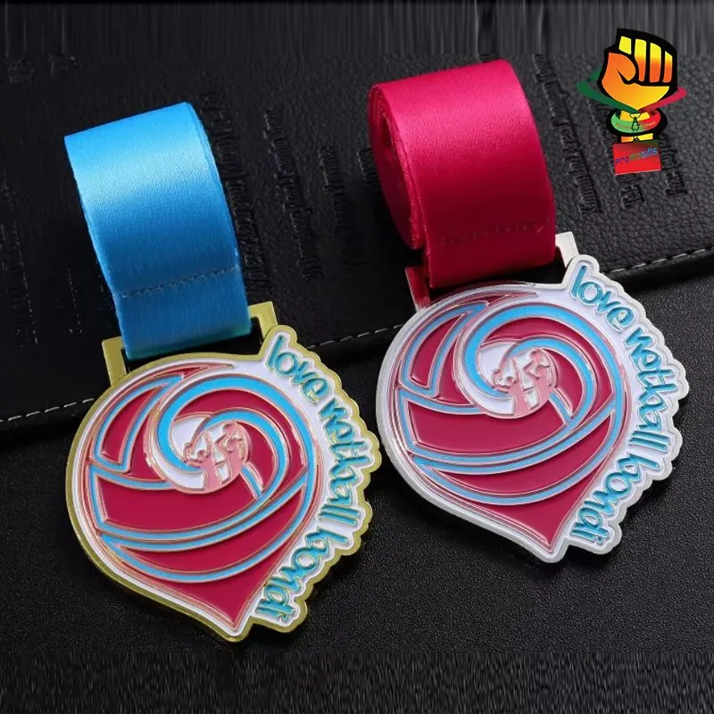 Personalized Metal Medal Soccer Football Custom Metal Craft Award Sport Volleyball Medals Die Cast Silver Gold Gymnastics Medals