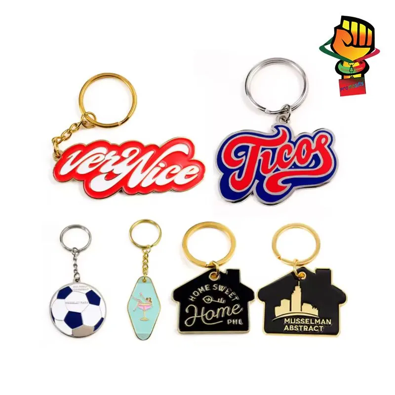 Personalized Custom Metal Keyrings Make Your Company logo Die Cast Metal Key Chains Keychain Maker