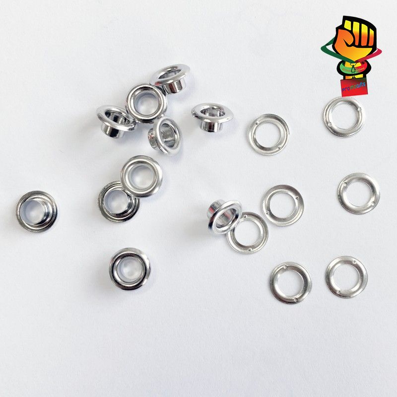 200 Sets Metal Grommet Tool Kit 5mm&6mm Brass Eyelets Kit with Setting Tools Storage Box for Fabric Tarps Curtains