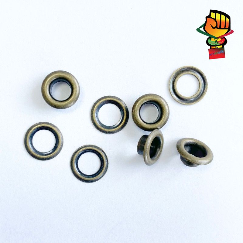 200 Sets Metal Grommet Tool Kit 5mm&6mm Brass Eyelets Kit with Setting Tools Storage Box for Fabric Tarps Curtains