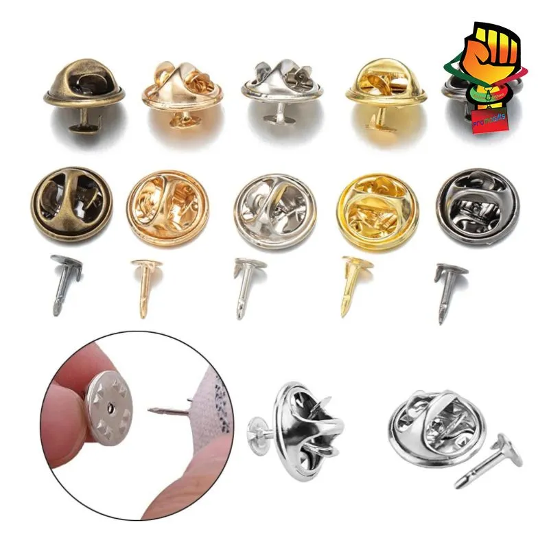 Factory Supply in Large Stock Cheap Brass Gold butterfly Clutch and Pin