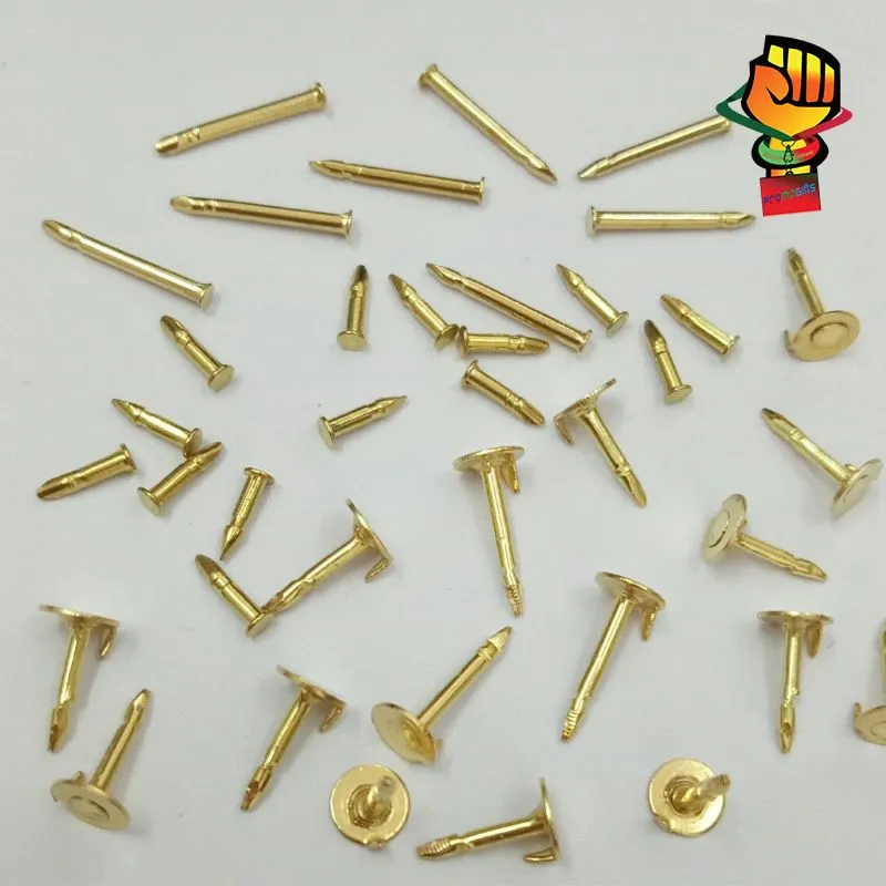 Promotion Nickel & Gold Lapel Nail Pin Back Clutch Back in Stock