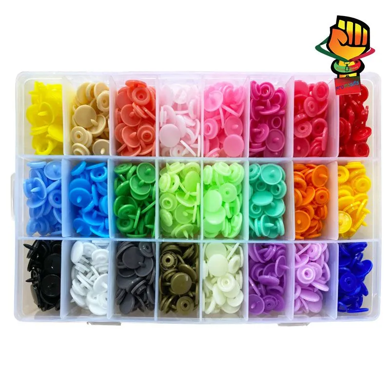 360 Sets T5 Plastic Snap Button with Snaps Pliers Tool Kit & Organizer Containers,Easy Replacing Snaps, Button Press Machine