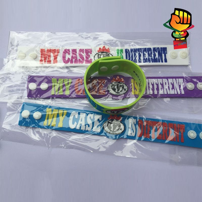 Factory Price 18/21/23cm Rainbow Color Soft PVC Bands with Holes Fit Clog Charm Silicone Wristband Bracelets