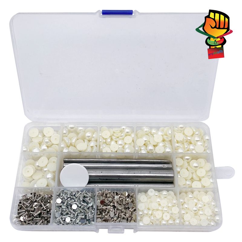 Hot Pearl Disc Drill Buckle Delicate Rhine-diamond Alloy Manual DIY Hair Accessories Materials Button