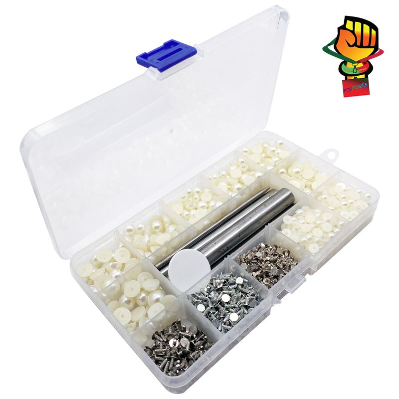 Hot Pearl Disc Drill Buckle Delicate Rhine-diamond Alloy Manual DIY Hair Accessories Materials Button