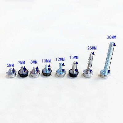 15mm 10 Colors Metal Prong Snap Button Grommets Fasteners Kit DIY for Clothing Crafts